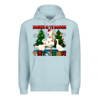 Blue Mist honking through the snow Premium Hoodie - Zillion Design Studio