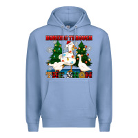 Colony Blue honking through the snow Premium Hoodie - Zillion Design Studio