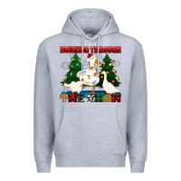 Heather Grey honking through the snow Premium Hoodie - Zillion Design Studio