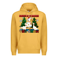 Mustard honking through the snow Premium Hoodie - Zillion Design Studio
