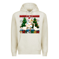 Oatmeal Heather honking through the snow Premium Hoodie - Zillion Design Studio