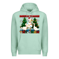 Seafoam honking through the snow Premium Hoodie - Zillion Design Studio