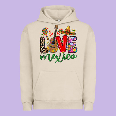 Urban Hoodie Love Mexico