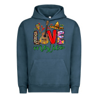 Pigment Midnight Navy Love Mexico Urban Hoodie - RanaPortraitStore
