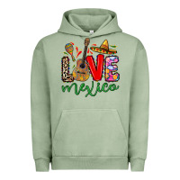 Pigment Oil Green Love Mexico Urban Hoodie - RanaPortraitStore