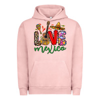 Pigment Salmon Love Mexico Urban Hoodie - RanaPortraitStore