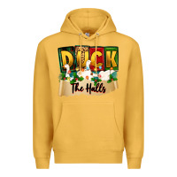 Mustard christmas duck the halls Premium Hoodie - Zillion Design Studio