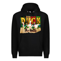 Black christmas duck the halls Premium Hoodie - Zillion Design Studio