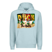 Blue Mist christmas duck the halls Premium Hoodie - Zillion Design Studio
