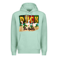 Seafoam christmas duck the halls Premium Hoodie - Zillion Design Studio