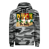 Slate Camo christmas duck the halls Premium Hoodie - Zillion Design Studio