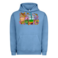 Pigment Pebble Blue Mexico coffee cups Urban Hoodie - RanaPortraitStore