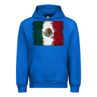 Cobalt Mexican Flag Urban Hoodie - RanaPortraitStore
