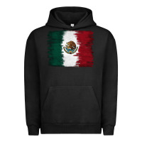 Pigment Black Mexican Flag Urban Hoodie - RanaPortraitStore