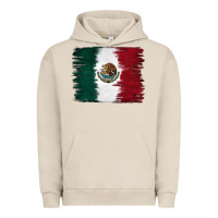 Pigment French Oak Mexican Flag Urban Hoodie - RanaPortraitStore