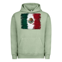 Pigment Oil Green Mexican Flag Urban Hoodie - RanaPortraitStore