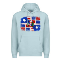 Blue Mist dominican and puerto rico flag Premium Hoodie - texasbilliewilder