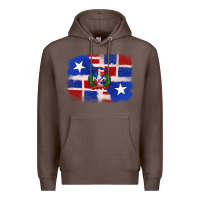 Coffee dominican and puerto rico flag Premium Hoodie - texasbilliewilder