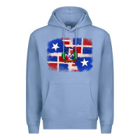 Colony Blue dominican and puerto rico flag Premium Hoodie - texasbilliewilder