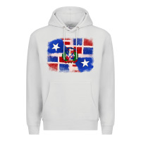 Dove Grey dominican and puerto rico flag Premium Hoodie - texasbilliewilder