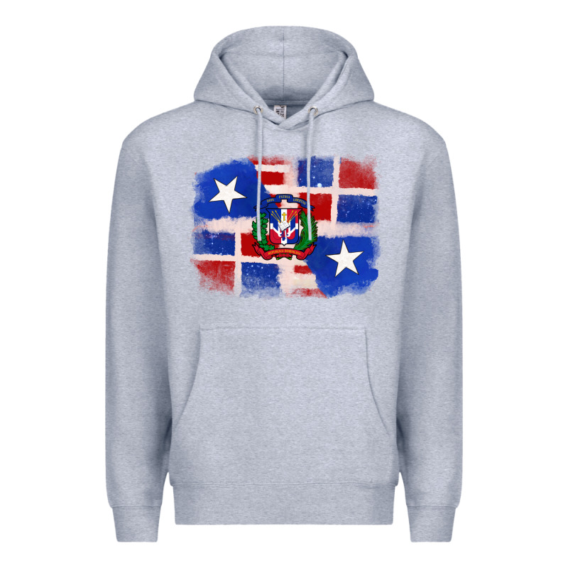Dominican And Puerto Rico Flag Premium Hoodie by texasbilliewilder | Teevron