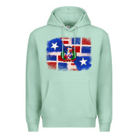 Seafoam dominican and puerto rico flag Premium Hoodie - texasbilliewilder
