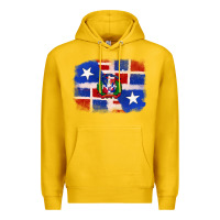 Lemon dominican and puerto rico flag Premium Hoodie - texasbilliewilder