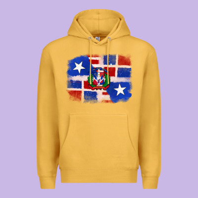 Premium Hoodie dominican and puerto rico flag