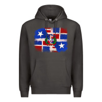 Smoke dominican and puerto rico flag Premium Hoodie - texasbilliewilder