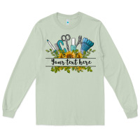 Matcha customize nail tools with sunflower preview Long Sleeve Tee - BarkalooDesign