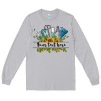 Moon Dust customize nail tools with sunflower preview Long Sleeve Tee - BarkalooDesign