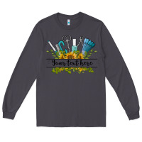 Smoke customize nail tools with sunflower preview Long Sleeve Tee - BarkalooDesign