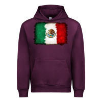 Mauve Wine Mexican flag Urban Hoodie - RanaPortraitStore