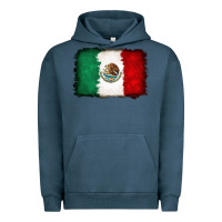 Pigment Midnight Navy Mexican flag Urban Hoodie - RanaPortraitStore