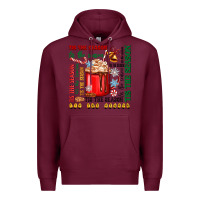 Burgundy tis the season Premium Hoodie - Zillion Design Studio