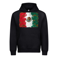 Black Mexican Flag With Leopard Urban Hoodie - RanaPortraitStore