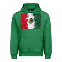 Emerald Mexican Flag With Leopard Urban Hoodie - RanaPortraitStore