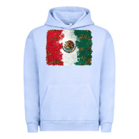 Pigment Grape Ice Mexican Flag With Leopard Urban Hoodie - RanaPortraitStore