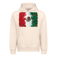 Sandshell Mexican Flag With Leopard Urban Hoodie - RanaPortraitStore