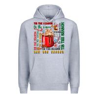 Heather Grey tis the season Premium Hoodie - Zillion Design Studio