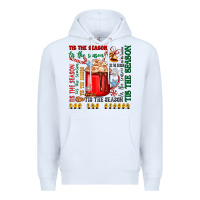 White tis the season Premium Hoodie - Zillion Design Studio