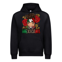 Black Mexicana Latina messy bun Urban Hoodie - RanaPortraitStore