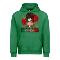 Emerald Mexicana Latina messy bun Urban Hoodie - RanaPortraitStore