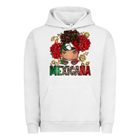 Pigment Lunar Rock Mexicana Latina messy bun Urban Hoodie - RanaPortraitStore