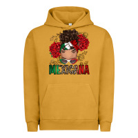 Pigment Peanut Butter Mexicana Latina messy bun Urban Hoodie - RanaPortraitStore