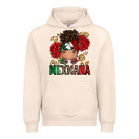 Sandshell Mexicana Latina messy bun Urban Hoodie - RanaPortraitStore