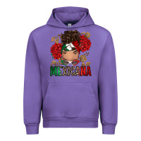 Tulip Mexicana Latina messy bun Urban Hoodie - RanaPortraitStore