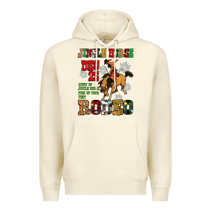 Jingle Horse Dec 25 Giddy Jingle Horse Pick Up Fee Premium Hoodie by Zillion Design Studio | Teevron