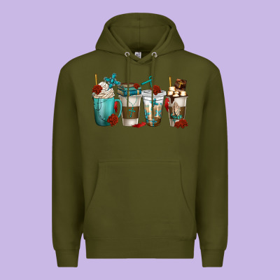 Premium Hoodie faith coffee cups
