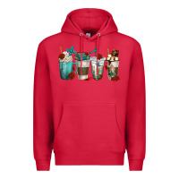 Cardinal faith coffee cups Premium Hoodie - texasbilliewilder